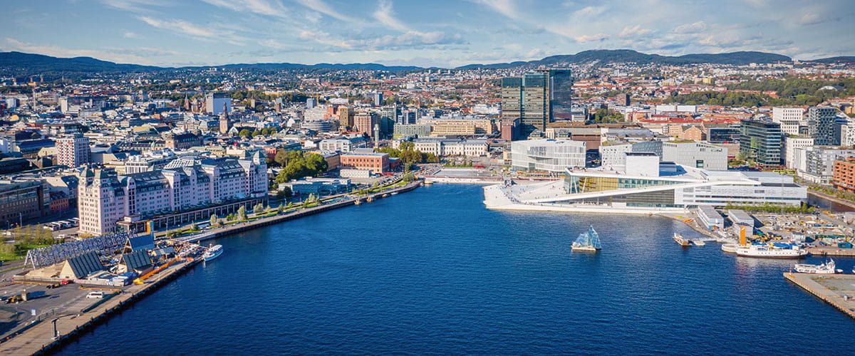 A view over the city of Oslo, Norway